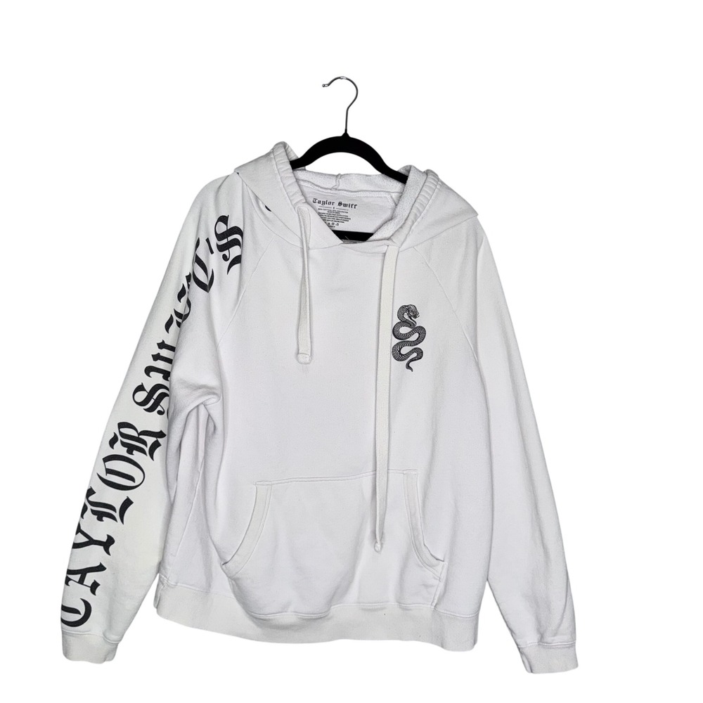 Taylor Swift‎ Reputation Stadium Tour Hoodie Womens S White Good Snake Graphic